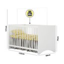 Ver imagem 4 de Quarto Infantil Berço e Guarda Roupa Gutti Móveis Estrela