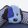 cama pet para cachorro gato de porte pequeno até 5kg estampado dog zig zag azul - 4
