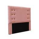 Ver imagem 1 de Cabeceira Cama Box Solteiro 90 Cm Gênova Veludo Rosa S04 - D'Rossi