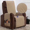 Ver imagem 4 de Capa Protetora de Poltrona 1 Lugar Classic Face Única:cáqui