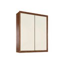 Ver imagem 1 de Guarda Roupa Casal 2 Portas de Correr e 4 Gavetas Zurique Braúna/Off White - Europa