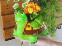 Ver imagem 2 de Vaso Cachepot Tartaruga P/jardim em Cerâmica Pintado a Mão