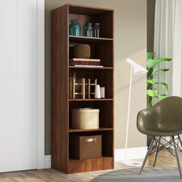 Estante para Livros 5 Prateleiras Charge Espresso Móveis - 3