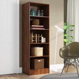 Estante para Livros 5 Prateleiras Charge Espresso Móveis - 3