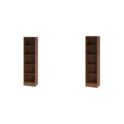 Estante para Livros 5 Prateleiras Charge Espresso Móveis - 4