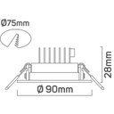 Ver imagem 3 de Spot LED PP 5W Redondo 3000k Startec