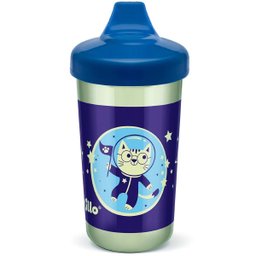 Copo Infantil Antivazamento com Brilho no Escuro Menino - 1
