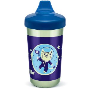 Copo Infantil Antivazamento com Brilho no Escuro Menino