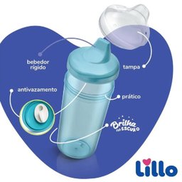 Copo Infantil Antivazamento com Brilho no Escuro Menino - 6