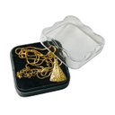 Ver imagem 3 de Colar Corrente Nossa Senhora Aparecida Aço Inox Dourado Armazém Católico