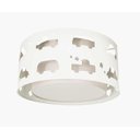 Ver imagem 2 de Luminária Infantil Plafon Carrinhos Branco 30x16