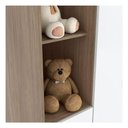 Ver imagem 3 de Guarda Roupa Infantil Bala de Menta Rústico Branco - Henn