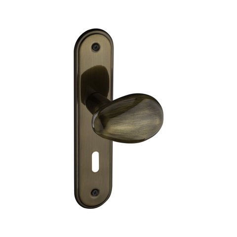 Fechadura 404 com Espelho Bronze Oxidado Interna