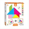 Jogo Educativo Geométrico Tangram Madeira Colorido - 1