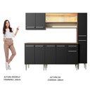 Ver imagem 6 de Cozinha Completa Emilly Rustic / Preto Madesa