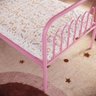Cama Solteiro de Ferro Nina:rosa Bebê - 3
