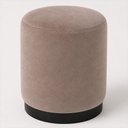 Ver imagem 1 de Puff Redondo 41cm Kira Veludo Nobre Avelã - Sallar Home