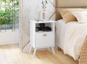 Ver imagem 2 de Mesa de Cabeceira Maragogi Branco - Vrk Comercio On-Line