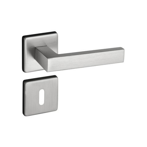 Fechadura 409 com Roseta Cromo Acetinado Interna