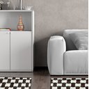 Ver imagem 1 de ST64035-JOGO DE TAPETE MARROM COZINHA 50X120+40X60