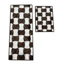 Ver imagem 2 de ST64035-JOGO DE TAPETE MARROM COZINHA 50X120+40X60