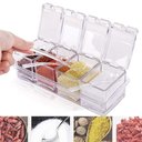Ver imagem 5 de Porta Condimentos e Temperos Acrílico Crystal 4 Potes