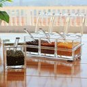 Ver imagem 3 de Porta Condimentos e Temperos Acrílico Crystal 4 Potes