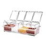 Porta Condimentos e Temperos Acrílico Crystal 4 Potes - 4