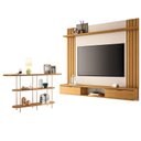 Ver imagem 1 de Painel para Tv Suspenso Solus e Aparador Infinity Cinamomo Off White – Hb Móveis