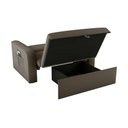 Ver imagem 4 de Sofá Cama Daiane 2 Lugares com Baú Veludo Maserati Marrom Matrix