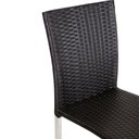 Ver imagem 4 de Cadeira de Alumínio para Mesa de Jantar Preto