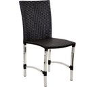 Ver imagem 1 de Cadeira de Alumínio para Mesa de Jantar Preto