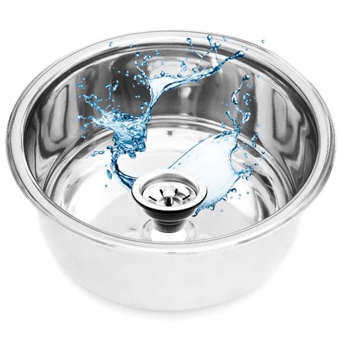 30x15 - Cuba Redonda de Inox para Consultórios Odontológicos