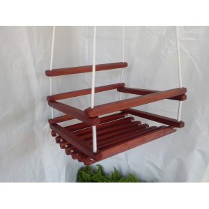 Balanço madeira 40x35 Mogno