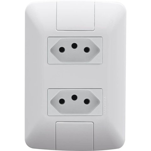 Conjunto com 2 Tomadas 2p+t 20 Ampères 250 Volts - 57241066 - Tramontina