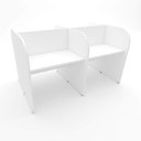 Ver imagem 3 de Espaço de Trabalho Call Center para 4 Pessoas 1,87m Brancof5 Cor:branco