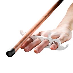 Fancho Profissional para Sinuca: Suporte Cruzeta para Taco Perfeito- Branco - 5