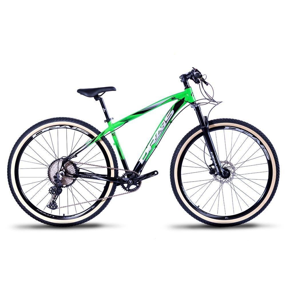 Bicicleta 12 Velocidade Drais Aro 29 Freio Hidráulico 21" Verde/Preto - 319