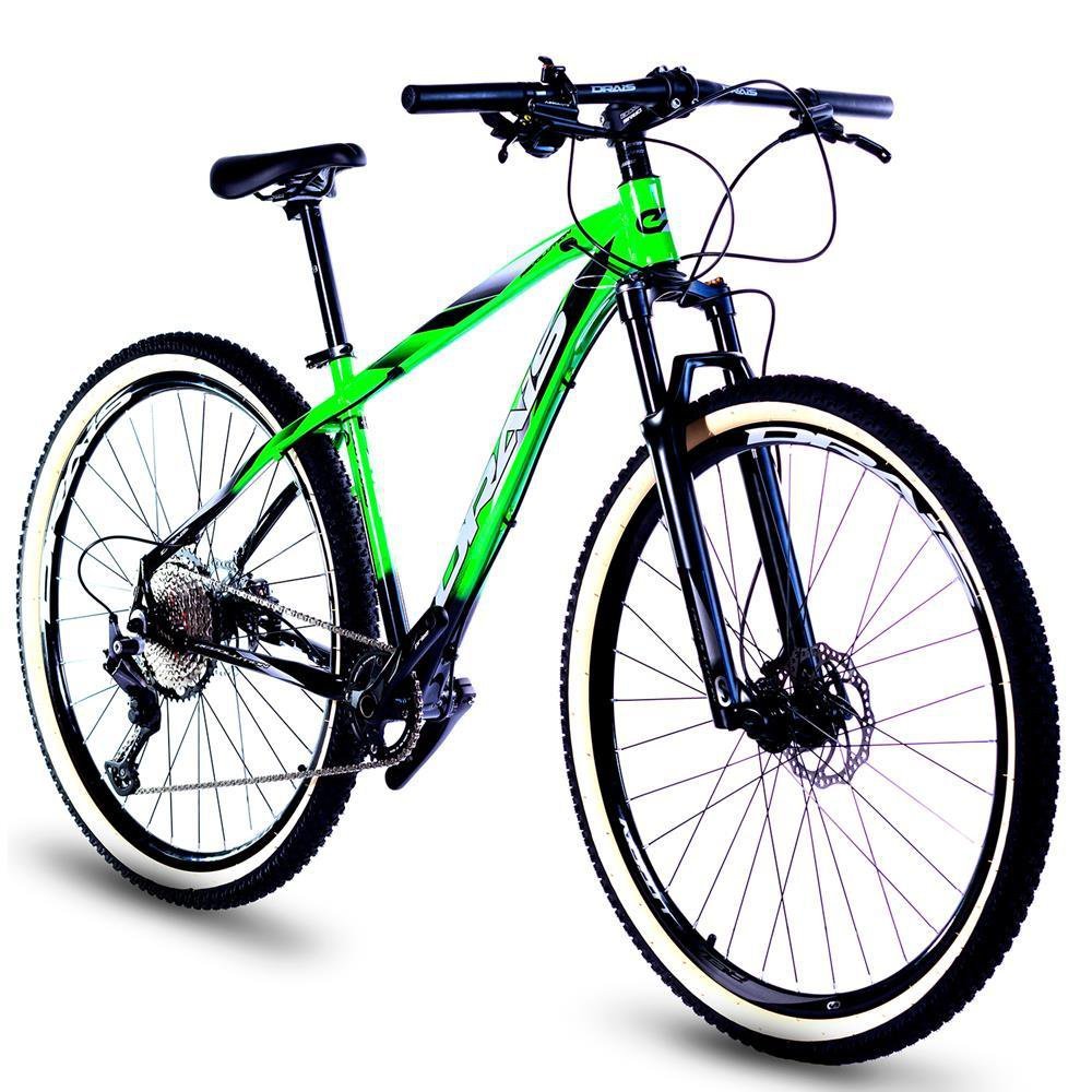 Bicicleta 12 Velocidade Drais Aro 29 Freio Hidráulico 21" Verde/Preto - 319 - 2