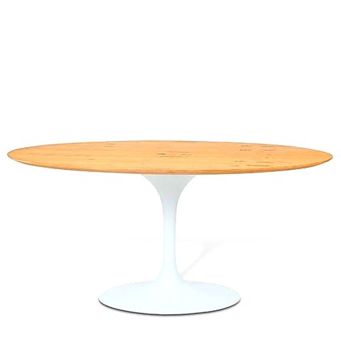 MESA SAARINEN REDONDA 1,30 BASE BRANCA TAMPO FREJO