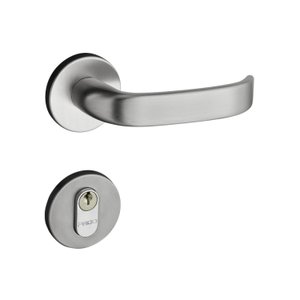 Fechadura 413 com Roseta Cromo Acetinado Externa