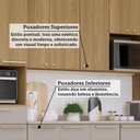Ver imagem 7 de Cozinha Completa 8 Pçs Espaço Micro-ondas, Ilha, Tampo 320c Freijó/freijó Brasil/cinammon