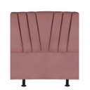 Ver imagem 2 de Cabeceira Solteiro Cama Box Estofada 90 Cm Lile Suede:rosé