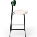Ver imagem 6 de Kit 03 Banquetas Baixa Bar Cozinha e Sala de Jantar Milão L02 Facto Verde Linho Cru - lyam decor