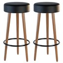 Ver imagem 1 de Kit 02 Banquetas Cozinha Londres D-33 Couríssimo Preto