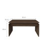 Mesa de Centro Bianca Compacta para Sala de Estar Cor Amêndoa Espresso Móveis - 4
