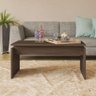 Mesa de Centro Bianca Compacta para Sala de Estar Cor Amêndoa Espresso Móveis - 1