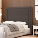 Ver imagem 2 de Cabeceira Cama Box Casal Padrão Alba 140cm com Frame Veludo Marrom - Desk Design