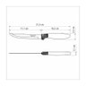 Conjunto de Facas para Churrasco Tramontina com Laminas em Aço Inox e Cabos Azul 3 Peças - 3
