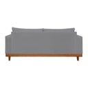 Ver imagem 6 de Sofá Living 3 Lugares Linho Resistente Madeira e Almofadas